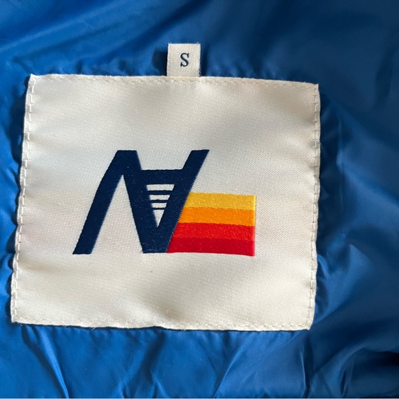 Transitional Weather Hero: Aviator Nation Puffer Vest with Retro Stripes - Picture 6 of 7